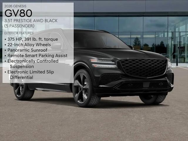 2026 Genesis GV80 3.5T Prestige Black AWD
