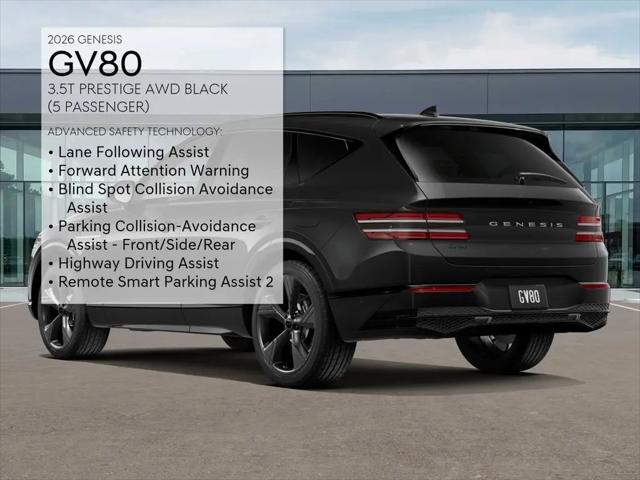 2026 Genesis GV80 3.5T Prestige Black AWD