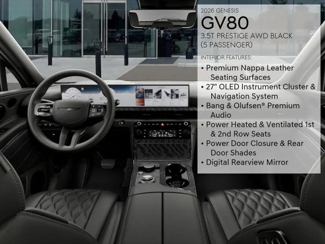 2026 Genesis GV80 3.5T Prestige Black AWD