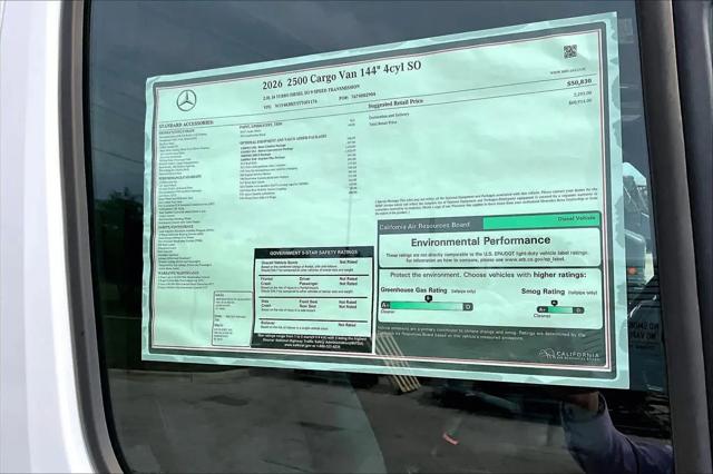 2026 Mercedes-Benz Sprinter 2500 Standard Roof 4-Cyl Diesel