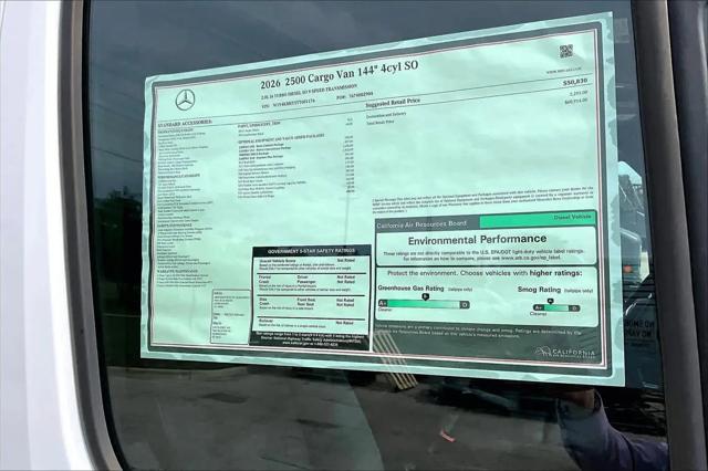 2026 Mercedes-Benz Sprinter 2500 Standard Roof 4-Cyl Diesel