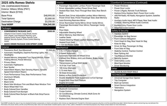 2025 Alfa Romeo Stelvio STELVIO AWD