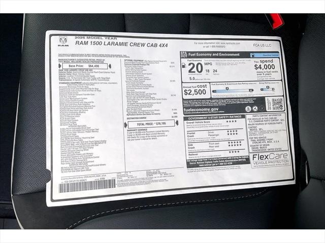 2026 Ram 1500 Laramie Crew Cab 4x4 5'7" Box