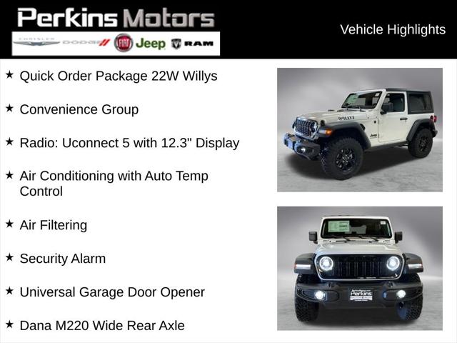 2026 Jeep Wrangler WRANGLER 2-DOOR WILLYS 2026 Jeep Wrangler WRANGLER 2-DOOR WILLYS