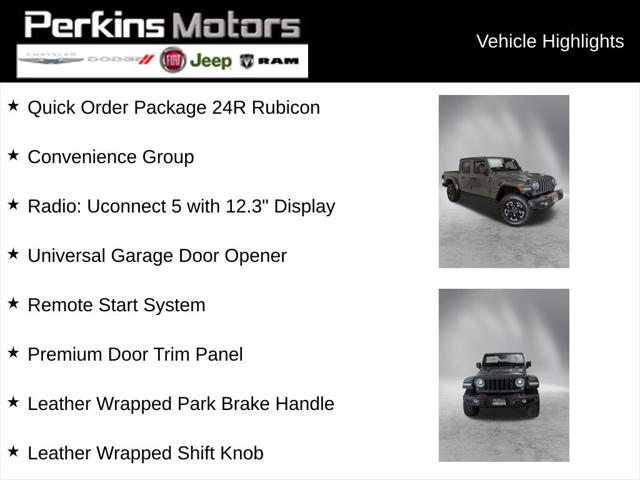 2026 Jeep Gladiator GLADIATOR RUBICON 4X4