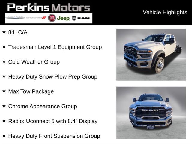 2026 RAM Ram 5500 Chassis Cab RAM 5500 TRADESMAN CHASSIS CREW CAB 4X4 84 CA