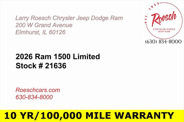 2026 RAM Ram 1500 RAM 1500 LIMITED CREW CAB 4X4 57 BOX 2026 RAM Ram 1500 RAM 1500 LIMITED CREW CAB 4X4 57 BOX
