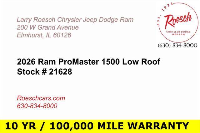 2026 RAM Ram ProMaster RAM PROMASTER 1500 TRADESMAN CARGO VAN LOW ROOF 118 WB 2026 RAM Ram ProMaster RAM PROMASTER 1500 TRADESMAN CARGO VAN LOW ROOF 118 WB
