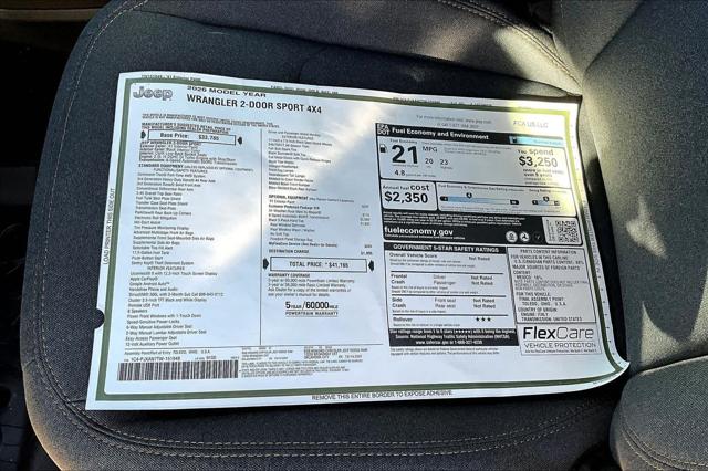2026 Jeep Wrangler Sport