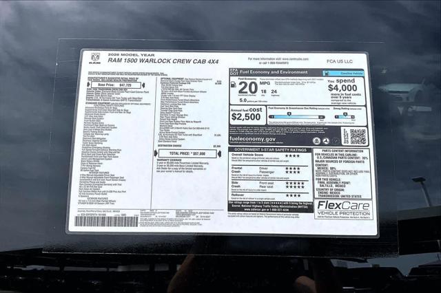 2026 Ram 1500 Warlock Crew Cab 4x4 5'7" Box