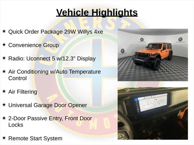 2025 Jeep Wrangler 4xe WRANGLER 4-DOOR WILLYS 4xe