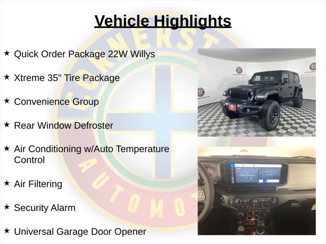 2025 Jeep Wrangler WRANGLER 4-DOOR WILLYS 2025 Jeep Wrangler WRANGLER 4-DOOR WILLYS