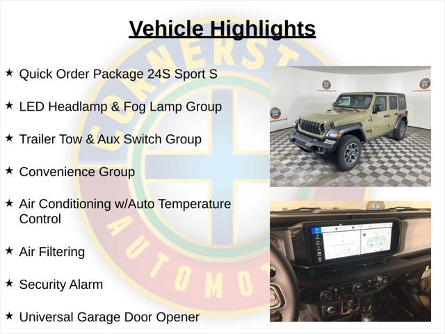 2025 Jeep Wrangler WRANGLER 4-DOOR SPORT S 2025 Jeep Wrangler WRANGLER 4-DOOR SPORT S