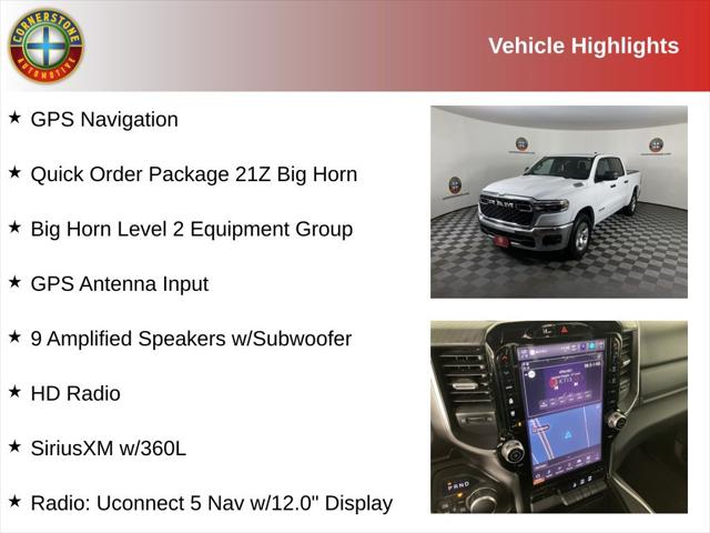 2025 RAM 1500 Big Horn Crew Cab 4x4 57 Box 2025 RAM 1500 Big Horn Crew Cab 4x4 57 Box