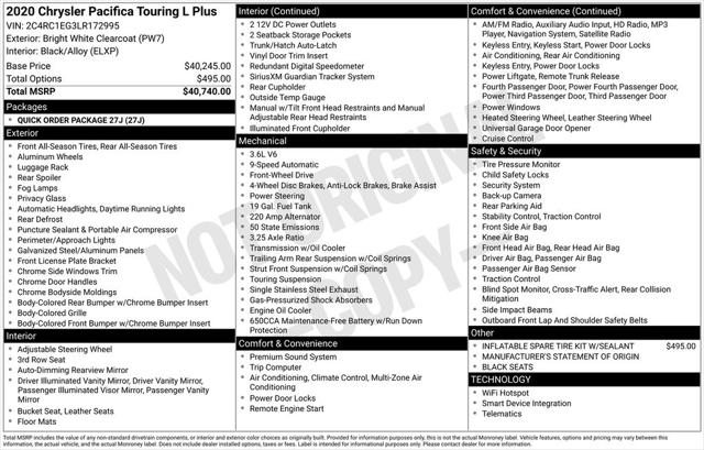 2020 Chrysler Pacifica Touring L Plus 2020 Chrysler Pacifica Touring L Plus