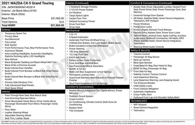 2021 Mazda CX-5 Grand Touring 2021 Mazda CX-5 Grand Touring