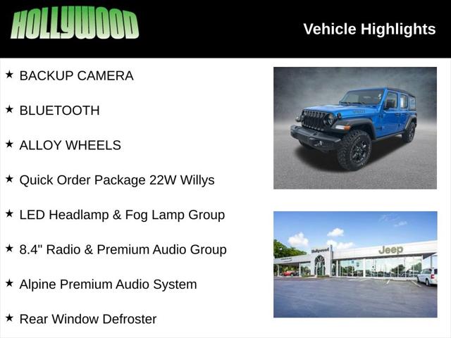 2021 Jeep Wrangler Unlimited Willys 4x4 2021 Jeep Wrangler Unlimited Willys 4x4