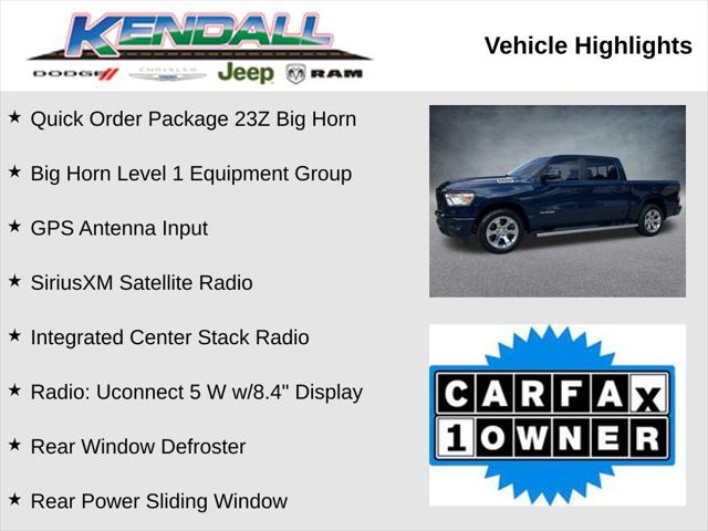 2023 RAM 1500 Big Horn Crew Cab 4x2 57 Box 2023 RAM 1500 Big Horn Crew Cab 4x2 57 Box