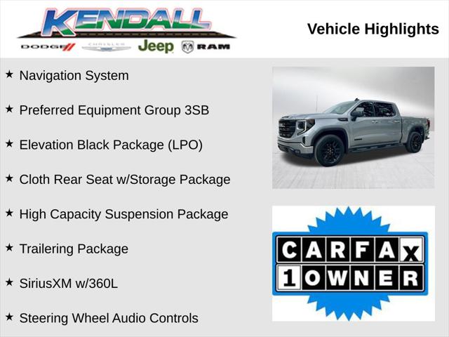 2024 GMC Sierra 1500 4WD Crew Cab Short Box Elevation with 3SB