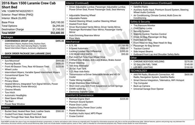 2016 RAM 1500 Laramie 2016 RAM 1500 Laramie