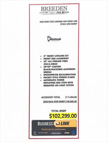 2024 RAM Ram 2500 RAM 2500 LARAMIE CREW CAB 4X4 64 BOX 2024 RAM Ram 2500 RAM 2500 LARAMIE CREW CAB 4X4 64 BOX