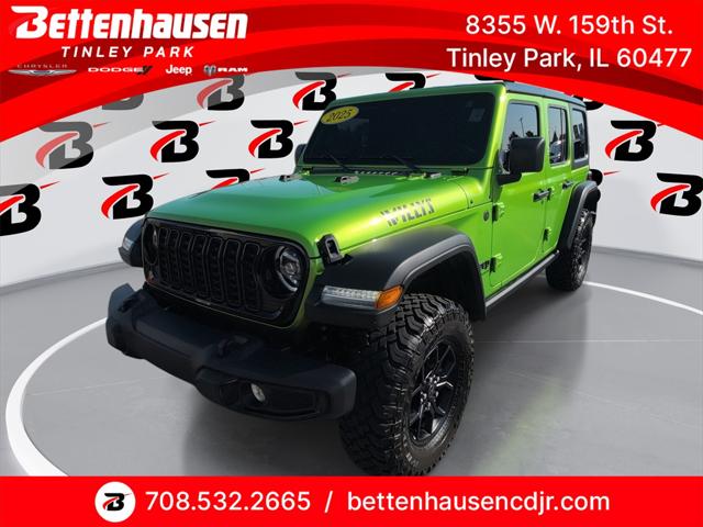 2025 Jeep Wrangler 4-Door Willys 4x4 2025 Jeep Wrangler 4-Door Willys 4x4