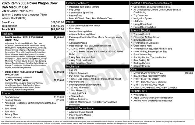 2026 RAM Ram 2500 RAM 2500 POWER WAGON CREW CAB 4X4 64 BOX