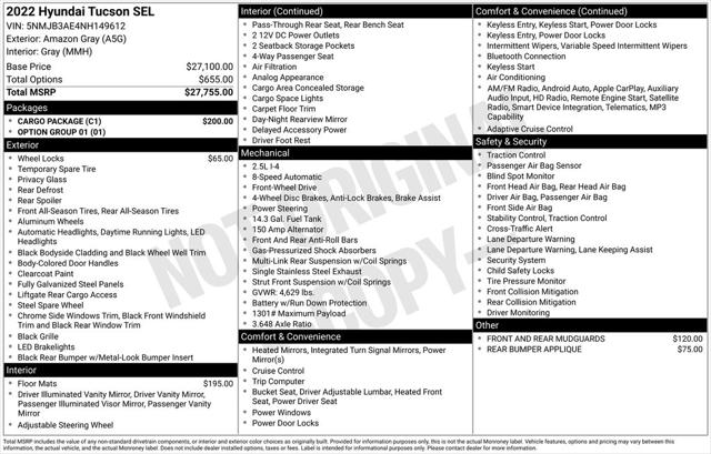 2022 Hyundai Tucson SEL 2022 Hyundai Tucson SEL