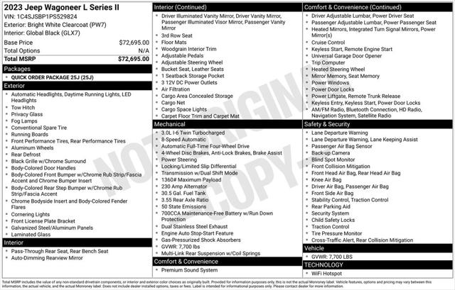 2023 Wagoneer Wagoneer L Series II 4x4 2023 Wagoneer Wagoneer L Series II 4x4
