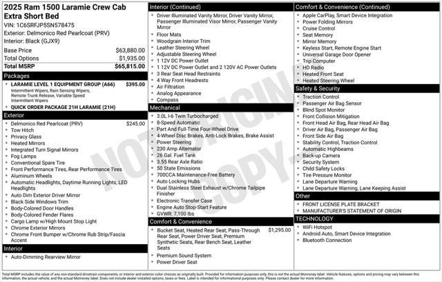 2025 RAM 1500 Laramie Crew Cab 4x4 57 Box