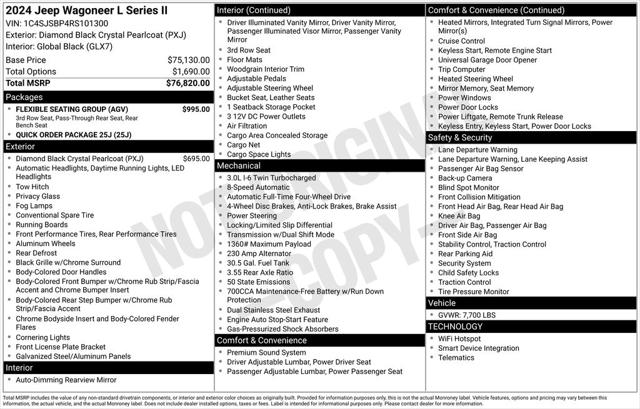 2024 Wagoneer Wagoneer L Series II 4x4 2024 Wagoneer Wagoneer L Series II 4x4
