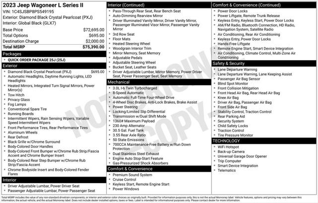 2023 Wagoneer Wagoneer L Series II 4x4 2023 Wagoneer Wagoneer L Series II 4x4