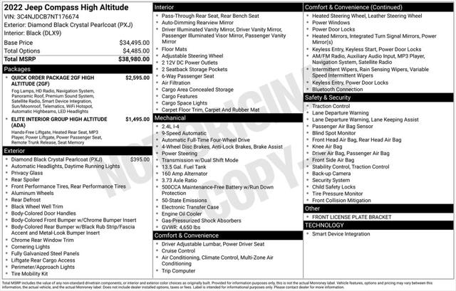 2022 Jeep Compass High Altitude 4x4