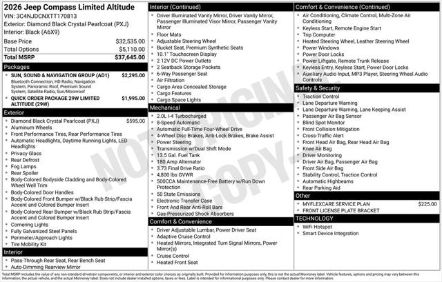 2026 Jeep Compass Limited Altitude 2026 Jeep Compass Limited Altitude