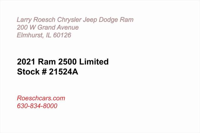 2021 RAM 2500 Limited Crew Cab 4x4 64 Box 2021 RAM 2500 Limited Crew Cab 4x4 64 Box