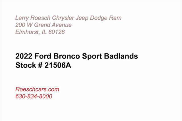 2022 Ford Bronco Sport Badlands 2022 Ford Bronco Sport Badlands