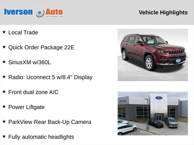 2022 Jeep Grand Cherokee L Limited 4x4 2022 Jeep Grand Cherokee L Limited 4x4