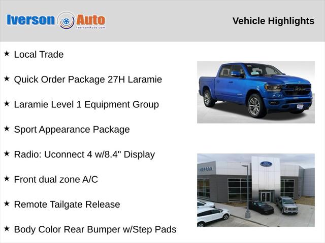 2020 RAM 1500 Laramie Crew Cab 4x4 57 Box 2020 RAM 1500 Laramie Crew Cab 4x4 57 Box