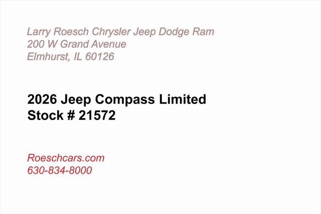 2026 Jeep Compass COMPASS LIMITED ALTITUDE 4X4 2026 Jeep Compass COMPASS LIMITED ALTITUDE 4X4