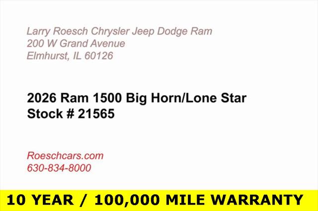 2026 RAM Ram 1500 RAM 1500 BIG HORN CREW CAB 4X4 57 BOX 2026 RAM Ram 1500 RAM 1500 BIG HORN CREW CAB 4X4 57 BOX