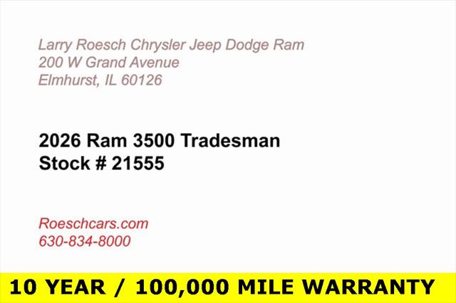 2026 RAM Ram 3500 RAM 3500 TRADESMAN CREW CAB 4X4 8 BOX 2026 RAM Ram 3500 RAM 3500 TRADESMAN CREW CAB 4X4 8 BOX