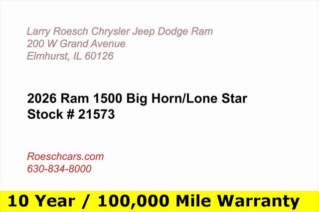 2026 RAM Ram 1500 RAM 1500 BIG HORN CREW CAB 4X4 57 BOX 2026 RAM Ram 1500 RAM 1500 BIG HORN CREW CAB 4X4 57 BOX