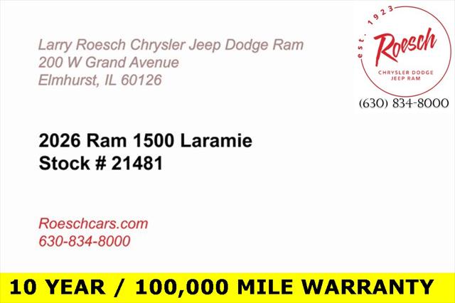 2026 RAM Ram 1500 RAM 1500 LARAMIE CREW CAB 4X4 57 BOX 2026 RAM Ram 1500 RAM 1500 LARAMIE CREW CAB 4X4 57 BOX