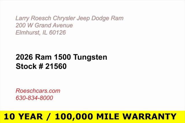 2026 RAM Ram 1500 RAM 1500 TUNGSTEN CREW CAB 4X4 2026 RAM Ram 1500 RAM 1500 TUNGSTEN CREW CAB 4X4