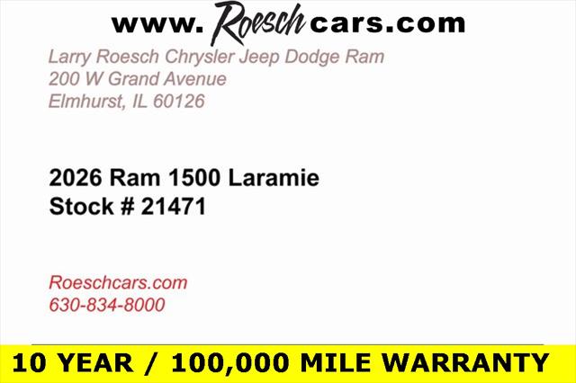2026 RAM Ram 1500 RAM 1500 LARAMIE CREW CAB 4X4 57 BOX 2026 RAM Ram 1500 RAM 1500 LARAMIE CREW CAB 4X4 57 BOX