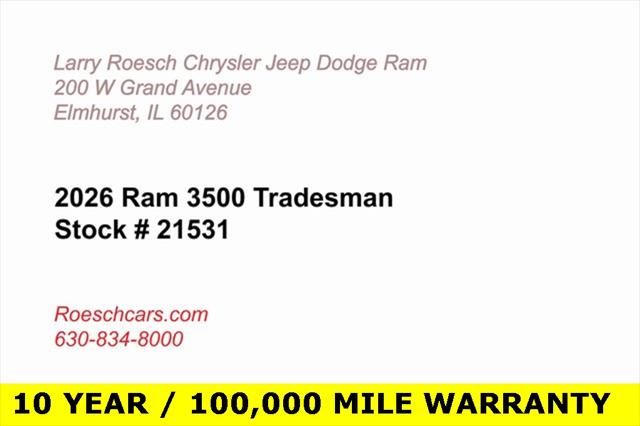 2026 RAM Ram 3500 Chassis Cab RAM 3500 TRADESMAN CREW CAB CHASSIS 4X4 60 CA 2026 RAM Ram 3500 Chassis Cab RAM 3500 TRADESMAN CREW CAB CHASSIS 4X4 60 CA