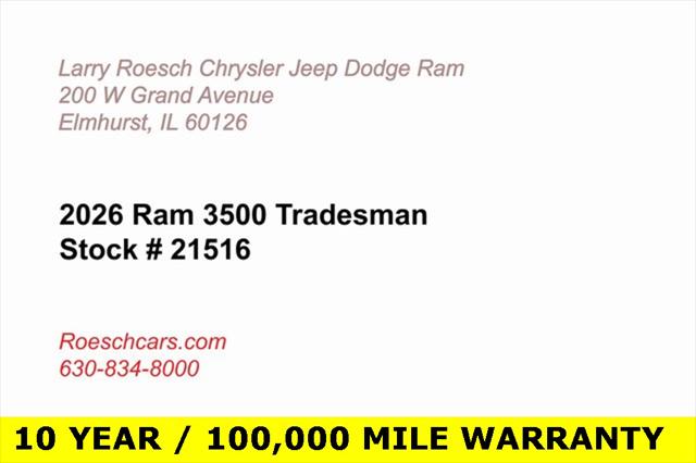 2026 RAM Ram 3500 Chassis Cab RAM 3500 TRADESMAN CREW CAB CHASSIS 4X4 60 CA 2026 RAM Ram 3500 Chassis Cab RAM 3500 TRADESMAN CREW CAB CHASSIS 4X4 60 CA