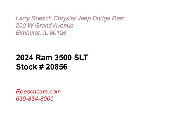 2024 RAM Ram 3500 Chassis Cab RAM 3500 SLT CREW CAB CHASSIS 4X4 60 CA 2024 RAM Ram 3500 Chassis Cab RAM 3500 SLT CREW CAB CHASSIS 4X4 60 CA