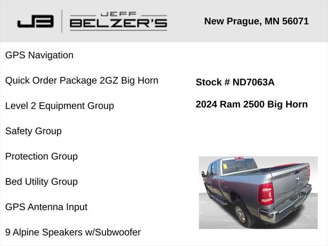2024 RAM 2500 Big Horn Crew Cab 4x4 64 Box