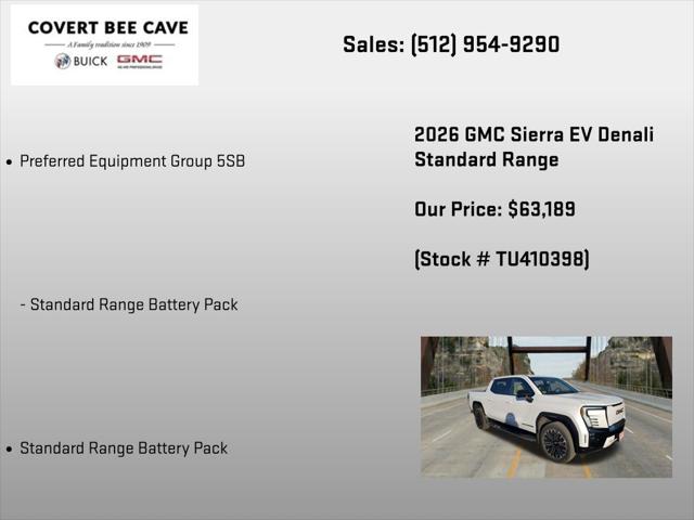 2026 GMC Sierra Standard Range Denali